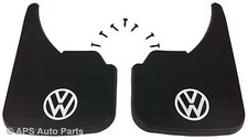 Universal Mud flaps Front Rear To Fit Volkswagen White Golf MK2 MK3 MK4 MK5