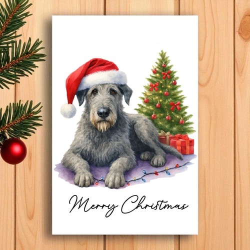 Irish wolfhound dog christmas - wolfhound,