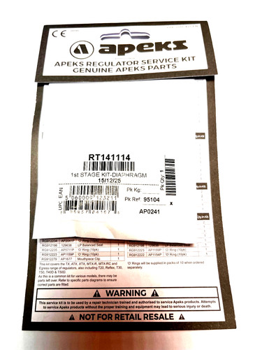 Service kit for apeks - for,