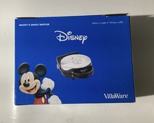 VillaWare DISNEY MICKEY'S MOUSE Waffer Waffle Maker 5555-01 New