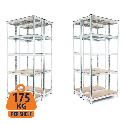 Galvanised steel bays 5tier - steel, 4