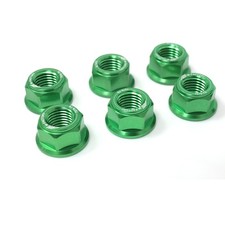 For Kawasaki VN800 All Years  Rear Sprocket Nuts Bolts M10 GREEN