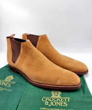 NEW Crockett & Jones Cranleigh Camel Tan Suede Chukka Boots UK 10 US 11 EU 44