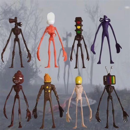 8pcs siren head - siren, figure