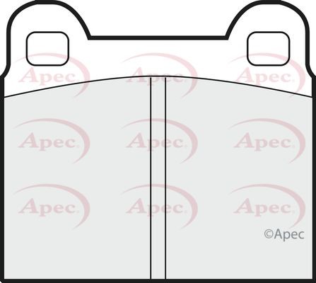 Apec front brake - pad, set