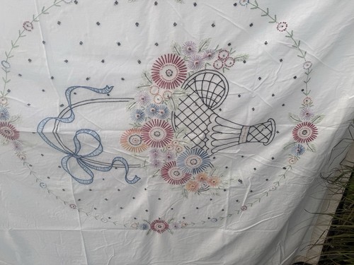 Vtg hand embroidered summer - vtg, hand-embroidered