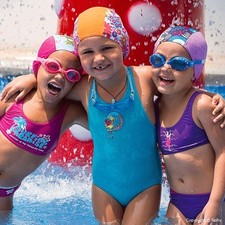 Children Fashy Fabric Swim Hat