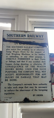 Original enamel sign - original,