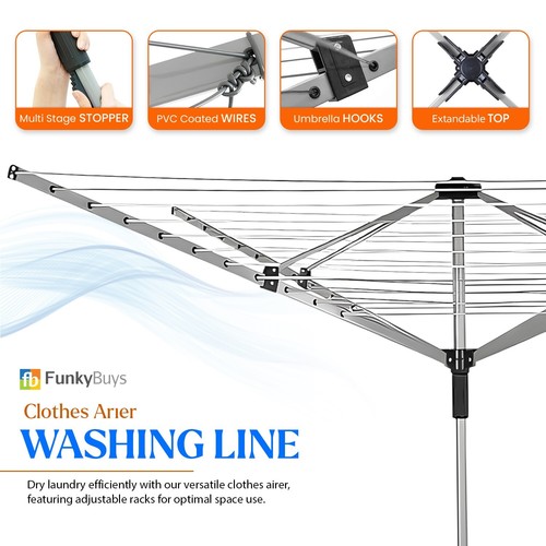 Arm rotary airer - 4,