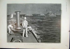 Original Old Antique Print