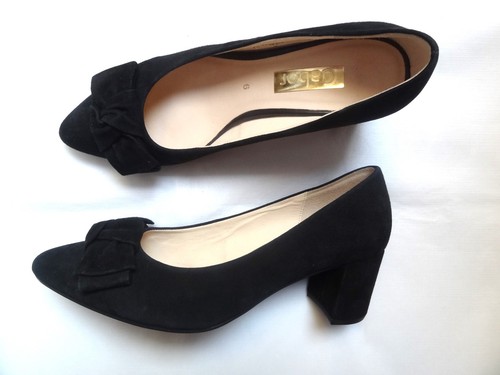 Gabor black shoes - , suede