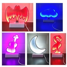 Sensory Infinity Mirror Light Autism Tunnel Wall Relaxing Calm Desk Lamp LED
