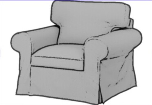 Ikea ektorp armchair - armchair, cover
