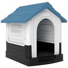 Outdoor Plastic Dog Kennel for Small Dogs – Weatherproof, Raised Base, Easy