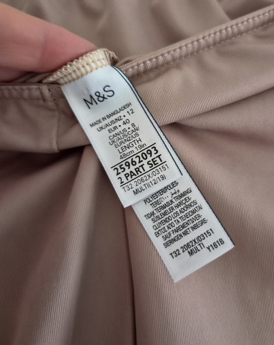 One beige knee length - one,