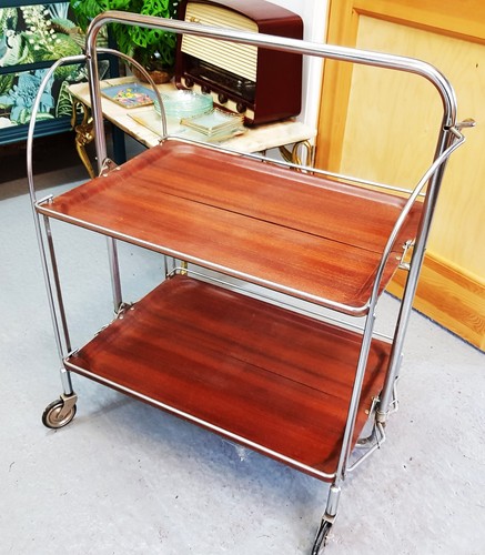Vintage retro chrome folding - retro,