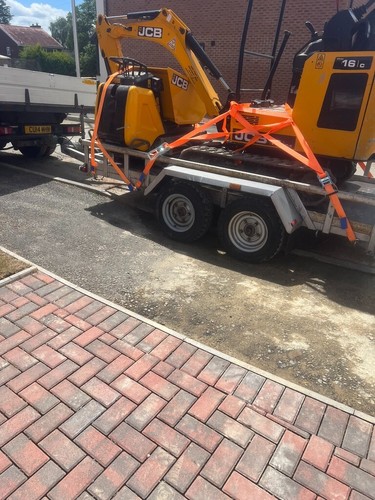 Mini digger and driver hire - and,