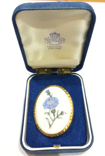 Vtg aynsley brooch floral - vtg,