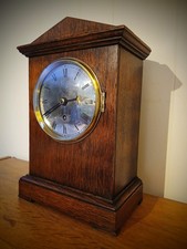 RAF Officers' Mess Fusee Mantel Clock with Silvered Dial. F.W.Elliott 1938. WW2.