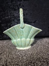 Shorter & Son Basket Vase Vintage Rare Handmade number 525