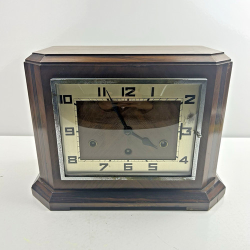 Vintage wooden windup mantle - vintage,