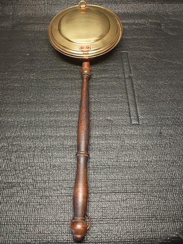 Antique bed warmer copper - ",
