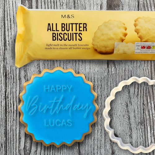 Custom cookie stamp cutter - stamp, +