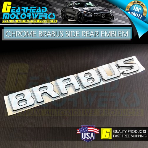 Brabus chrome emblem rear - emblem, side