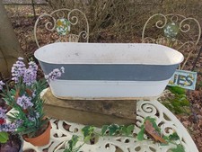 Vintage Zinc Painted Metal