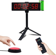 Gym Timer Clock for Home Gym, Fitness Timing with Start/Stop Button, Interval Ti