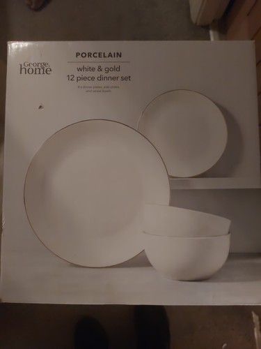 White and gold christmas 12pc - and,