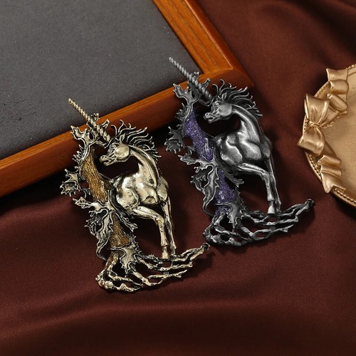 Vintage exaggerated unicorn - exaggerated,