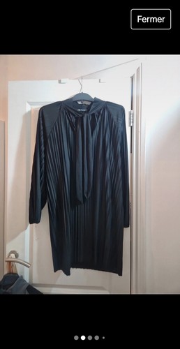 Zara pleated pussy bow tunic - zara,