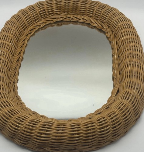 Vintage oval petite rattan - vintage,