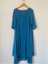 Grizas Dress Medium Blue Silk