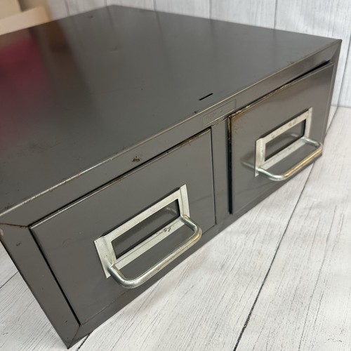 Vintage drawer metal file - vintage,