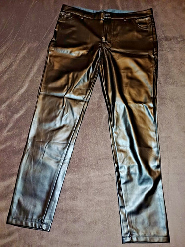 Faux leather jeans - faux,