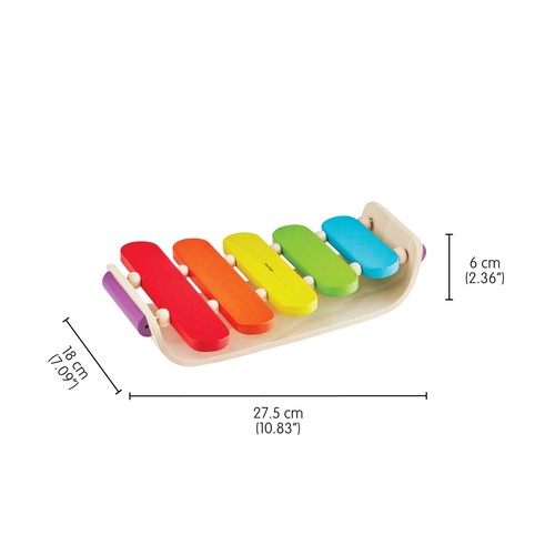 Plantoys oval xylophone wooden - oval,