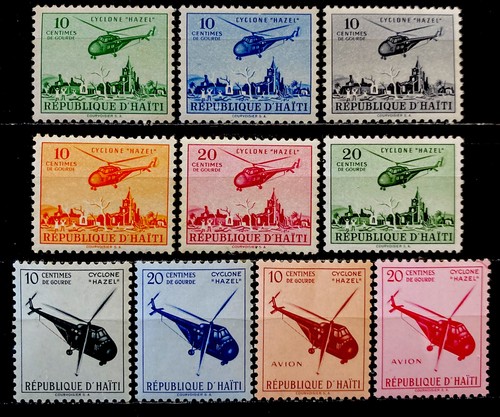 Haiti 1955 postal tax stamps - haiti,
