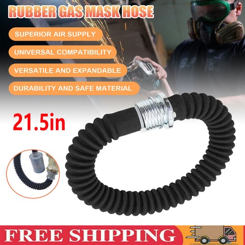 21in rubber gas mask hose - gas,