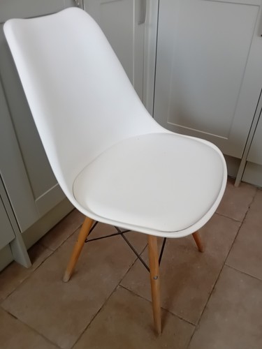 Pair white eames style - pair,