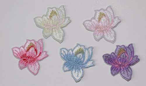 Pieces lotus flowers iron - lotus,