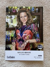 KELIIE BRIGHT- LINDA CARTER (EASTENDERS) HAND SIGNED BBC CAST CARD-UNDEDICATED