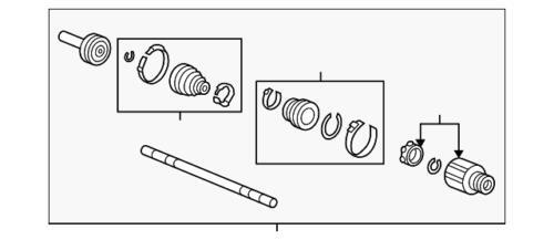 Genuine honda drive shaft - honda,
