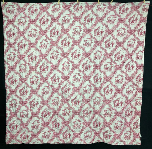 Vintage french beautiful toile - french,