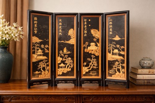 Asian style panel - style, wooden
