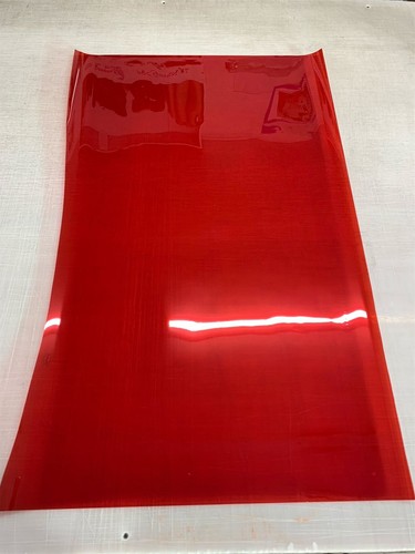 Transparent red window film - transparent,