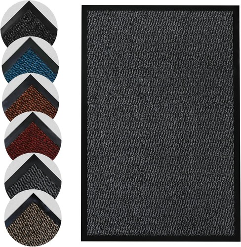 Grey 90x150cm door mat - grey,