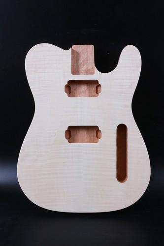 Mahogany guitar body flame