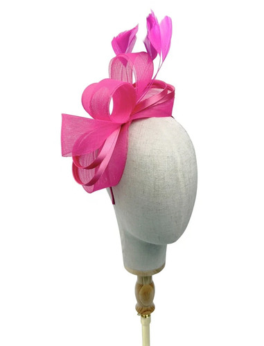 New feather looped headband - new,